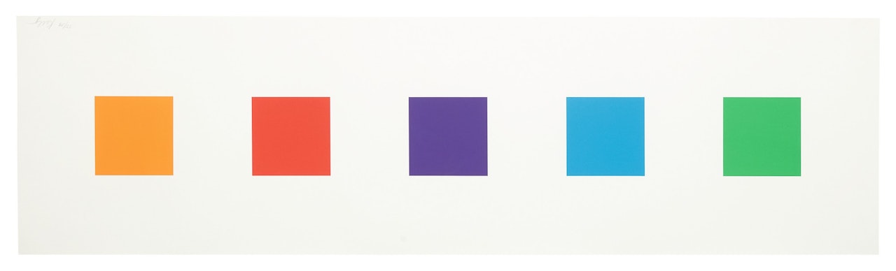 COLOR SQUARES I by Ellsworth Kelly