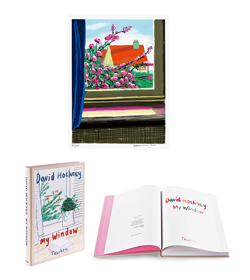 My Window Art Edition (No.751-1000) with a print of the iPad drawing No.778, 17th April 2011 by David Hockney