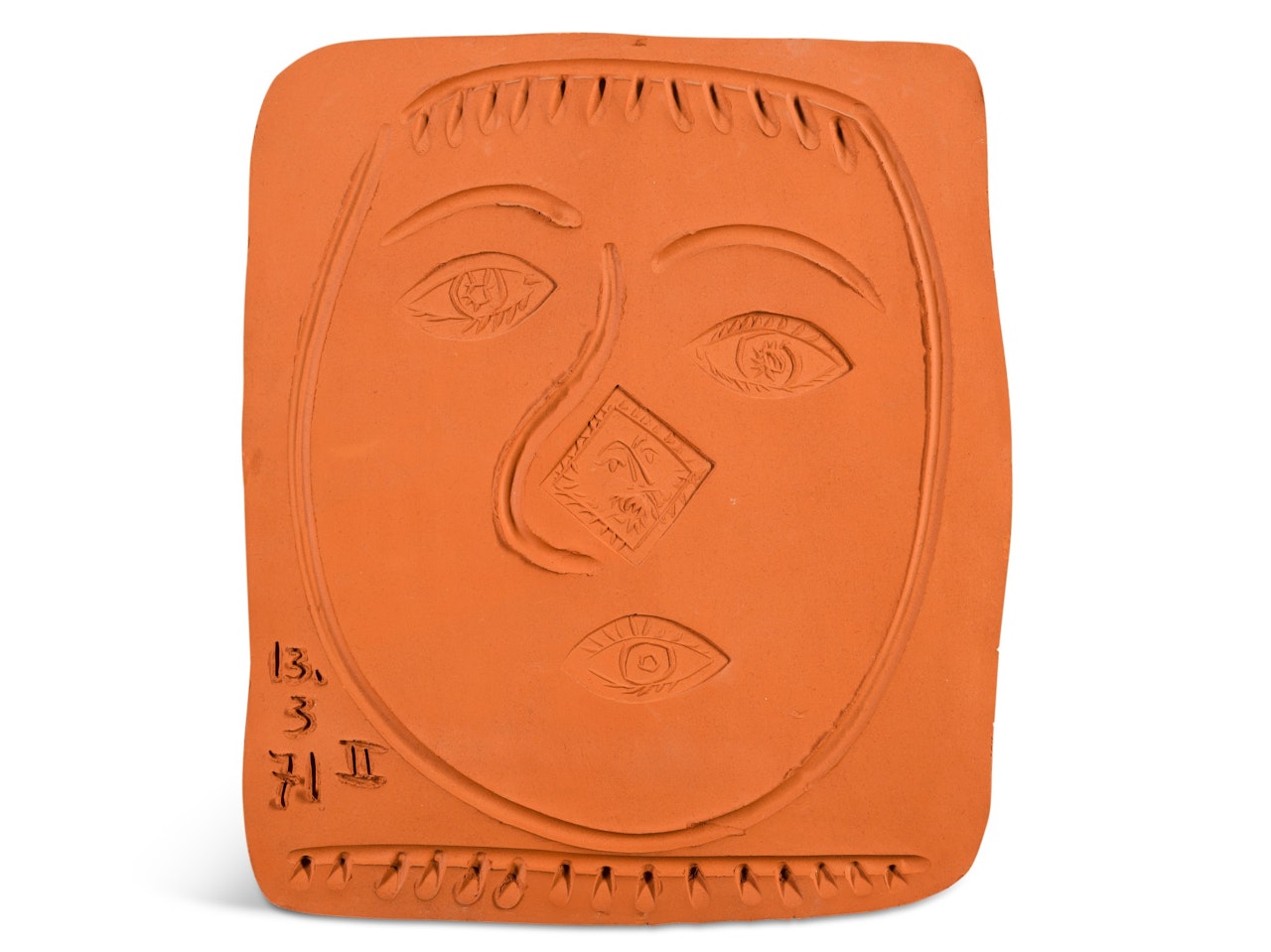 VISAGE AU NEZ ROND (A. R. 621) by Pablo Picasso