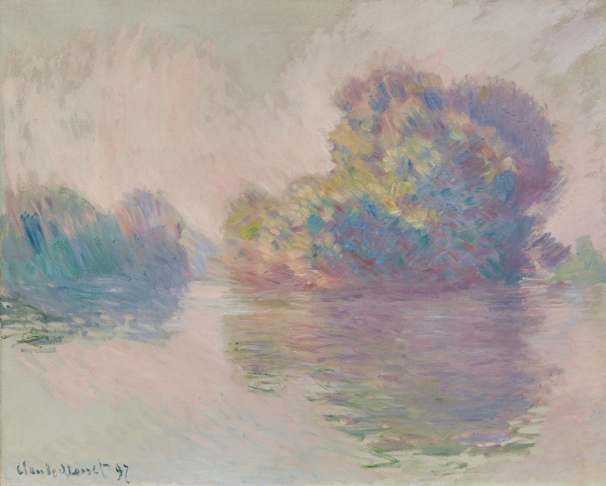 LES ÎLES À PORT-VILLEZ by Claude Monet