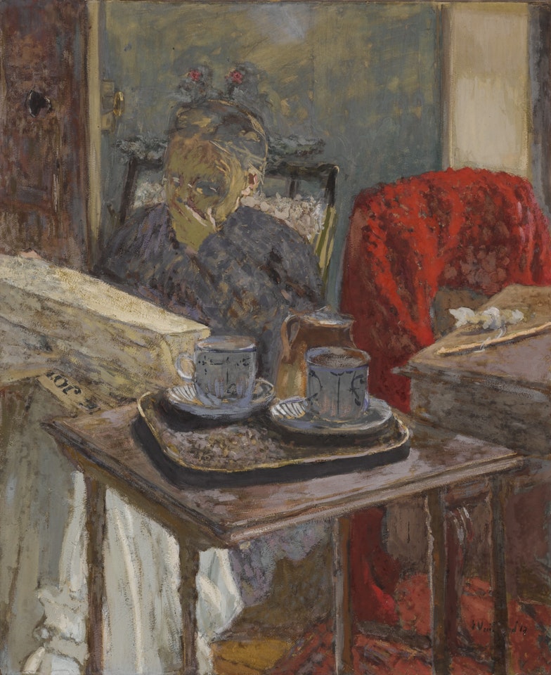 MADAME VUILLARD LISANT LE JOURNAL by Édouard Vuillard