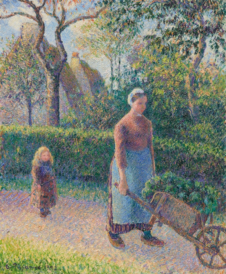 FEMME À LA BROUETTE by Camille Pissarro