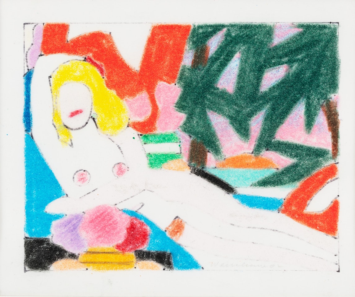 STUDY FOR SUNSET NUDE WITH PALMTREES by Tom Wesselmann