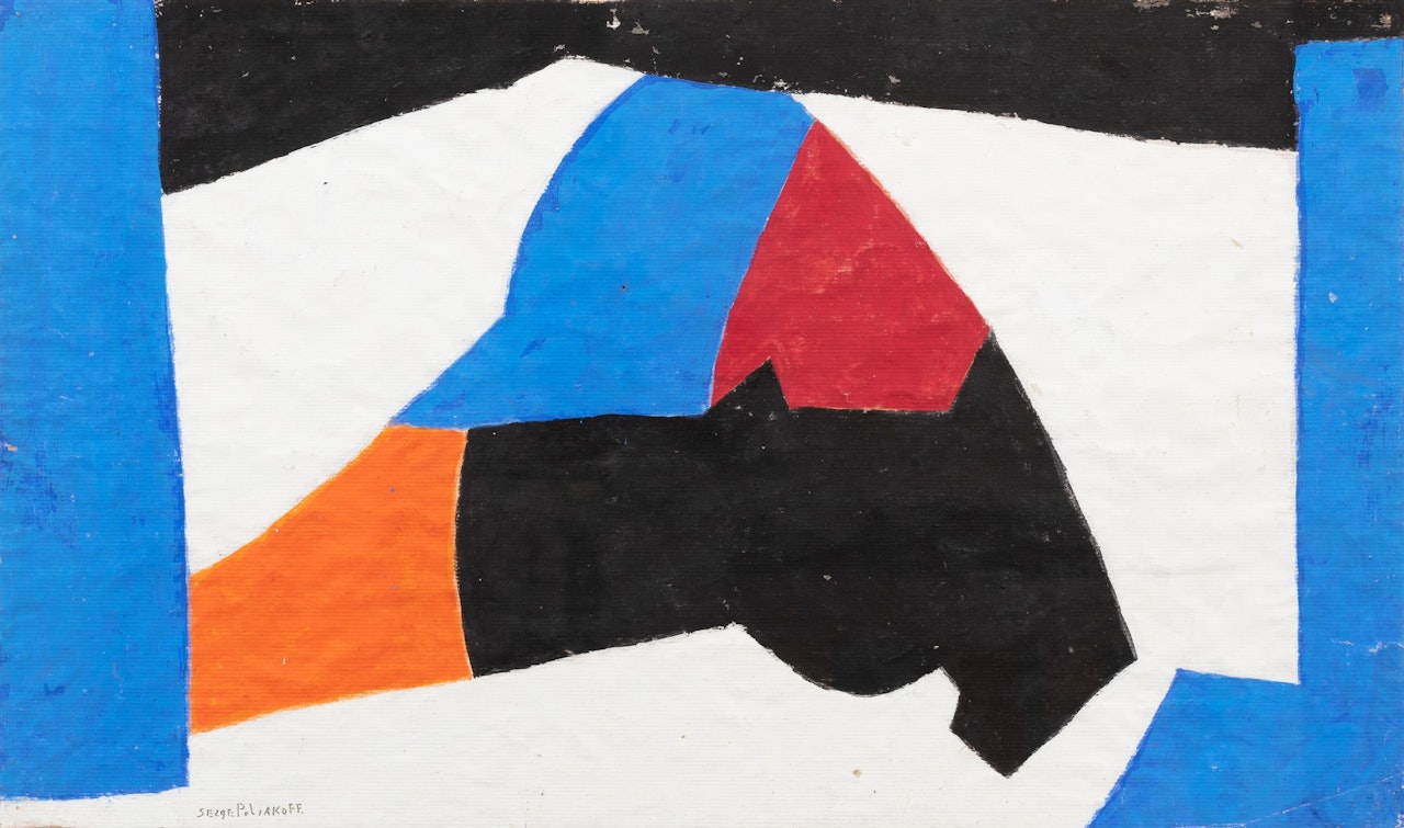 BLEU BLANC NOIR ROUGE  by Serge Poliakoff