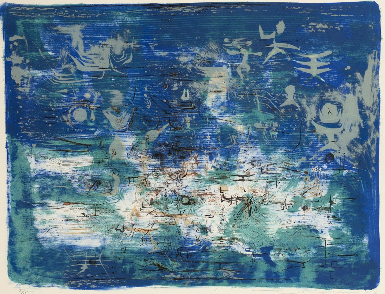GARDEN AT NIGHT by Zao Wou-Ki