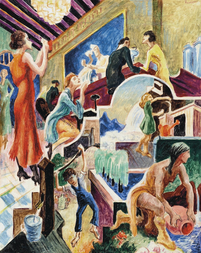 Study for 'The History of Water' by Thomas Hart Benton