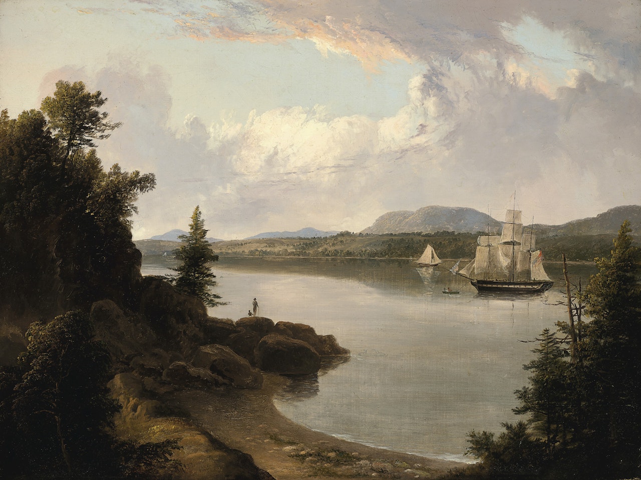 View on the St. Croix River Near Robbinston by Thomas Doughty