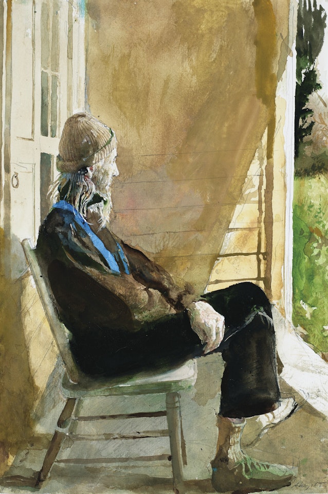 Allen on His Porch by Andrew Wyeth