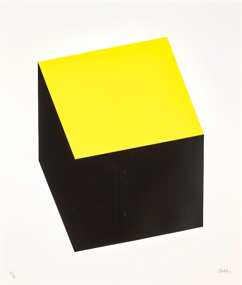Yellow/Black,  from Series of Ten Lithographs (A. 69; G. 238) by Ellsworth Kelly