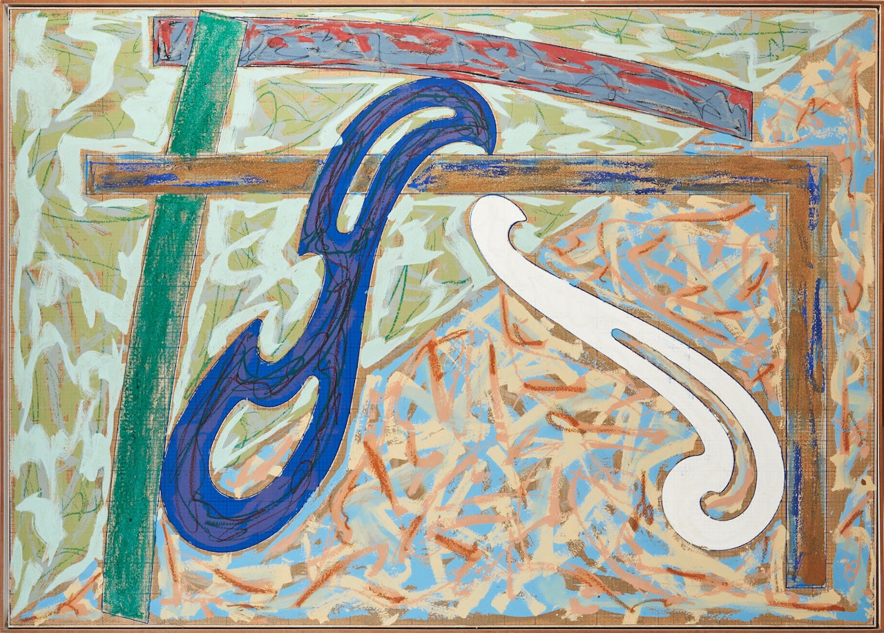 Green Solitaire (A. 112.3) by Frank Stella