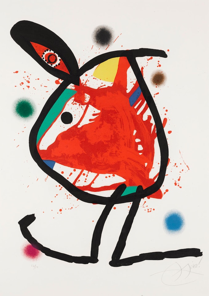 Le Guerrier Mongol (M. 1092) by Joan Miró
