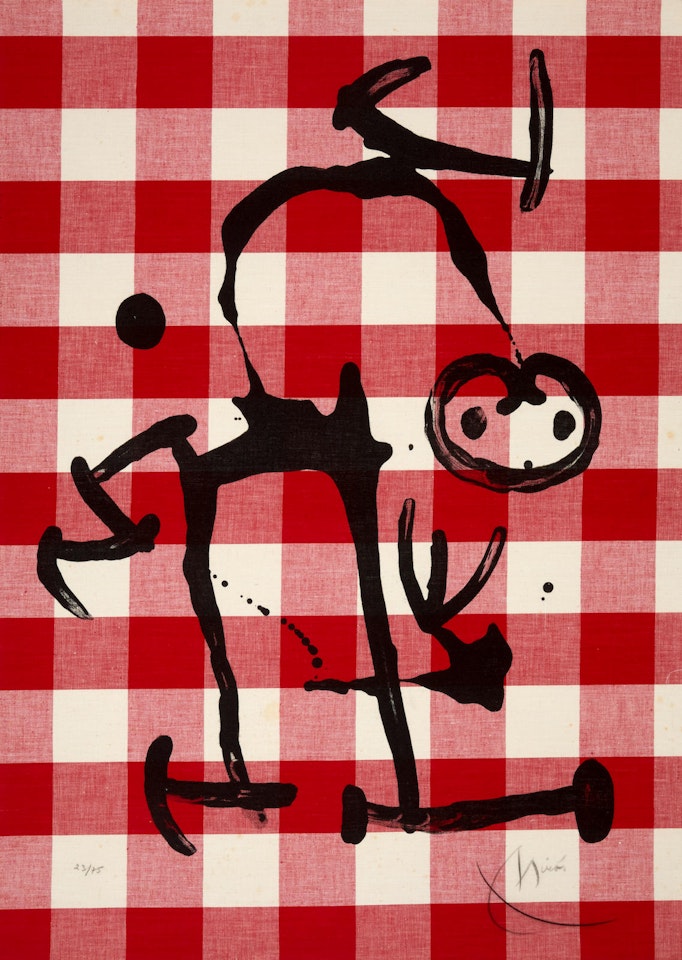 The Illiterate with Red Squares (M. 621) by Joan Miró
