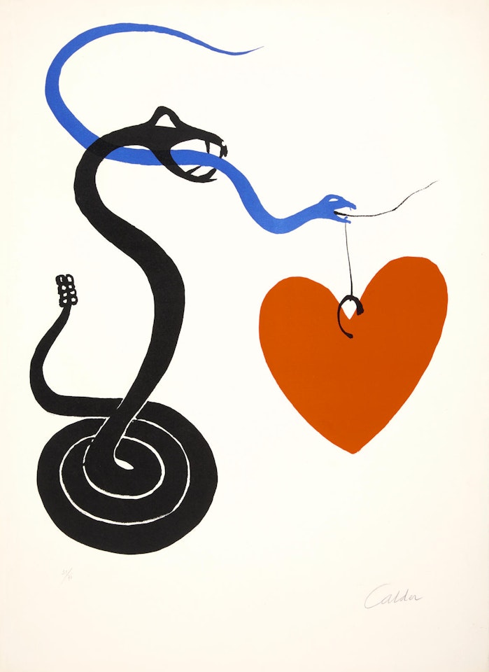 Le Serpent au Coeur by Alexander Calder