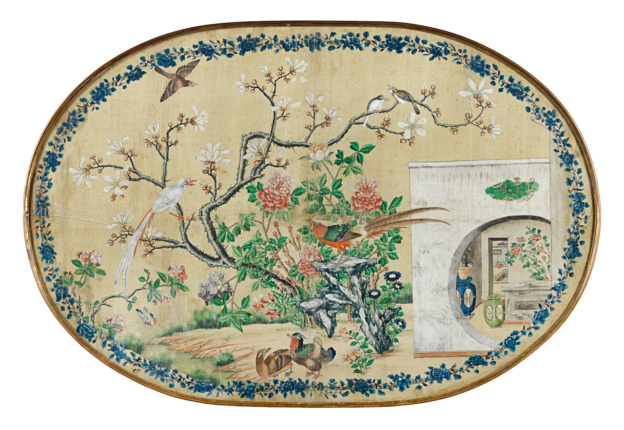 Birds and flowers by Chinese School