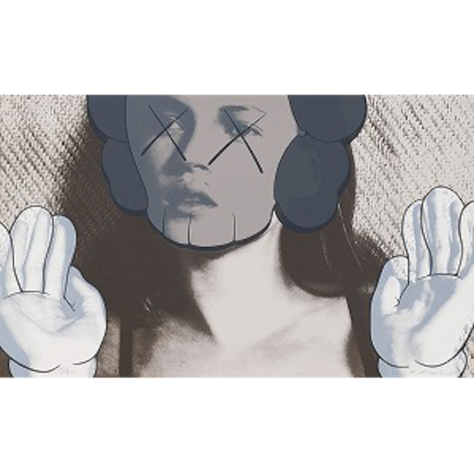 Kate Moss, White Gloves by Kaws