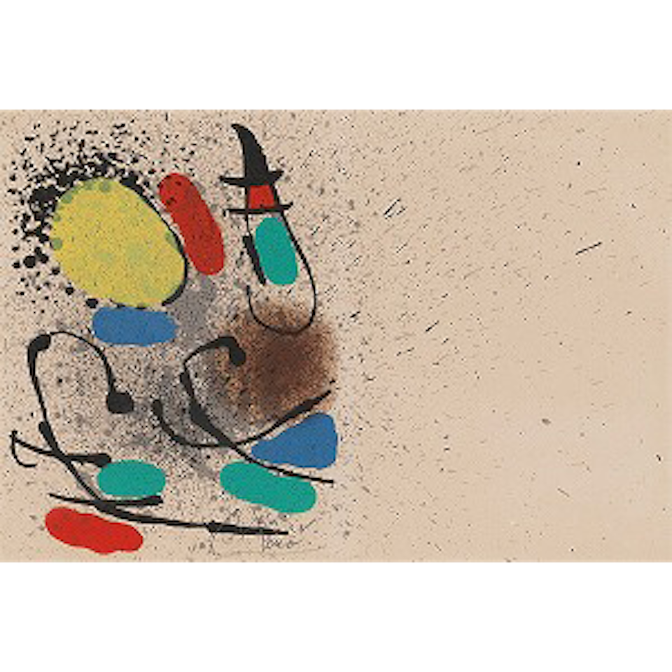 Frontispice pour Errantes graminées de Pierre Torreilles by Joan Miró