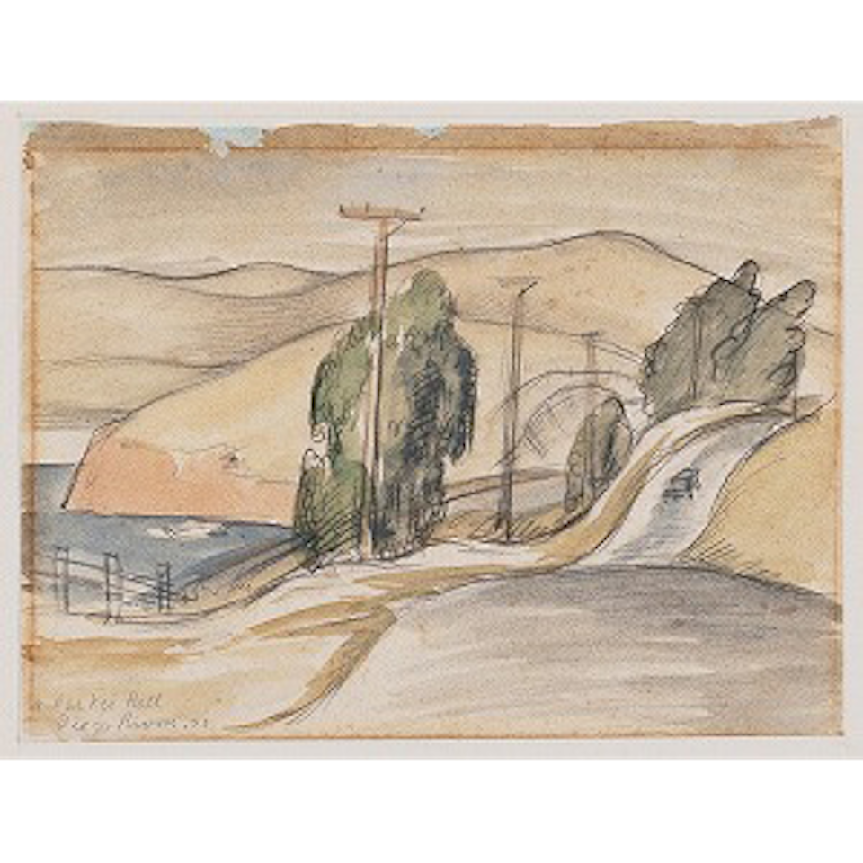 San Francisco Bay Landscape by Diego Rivera