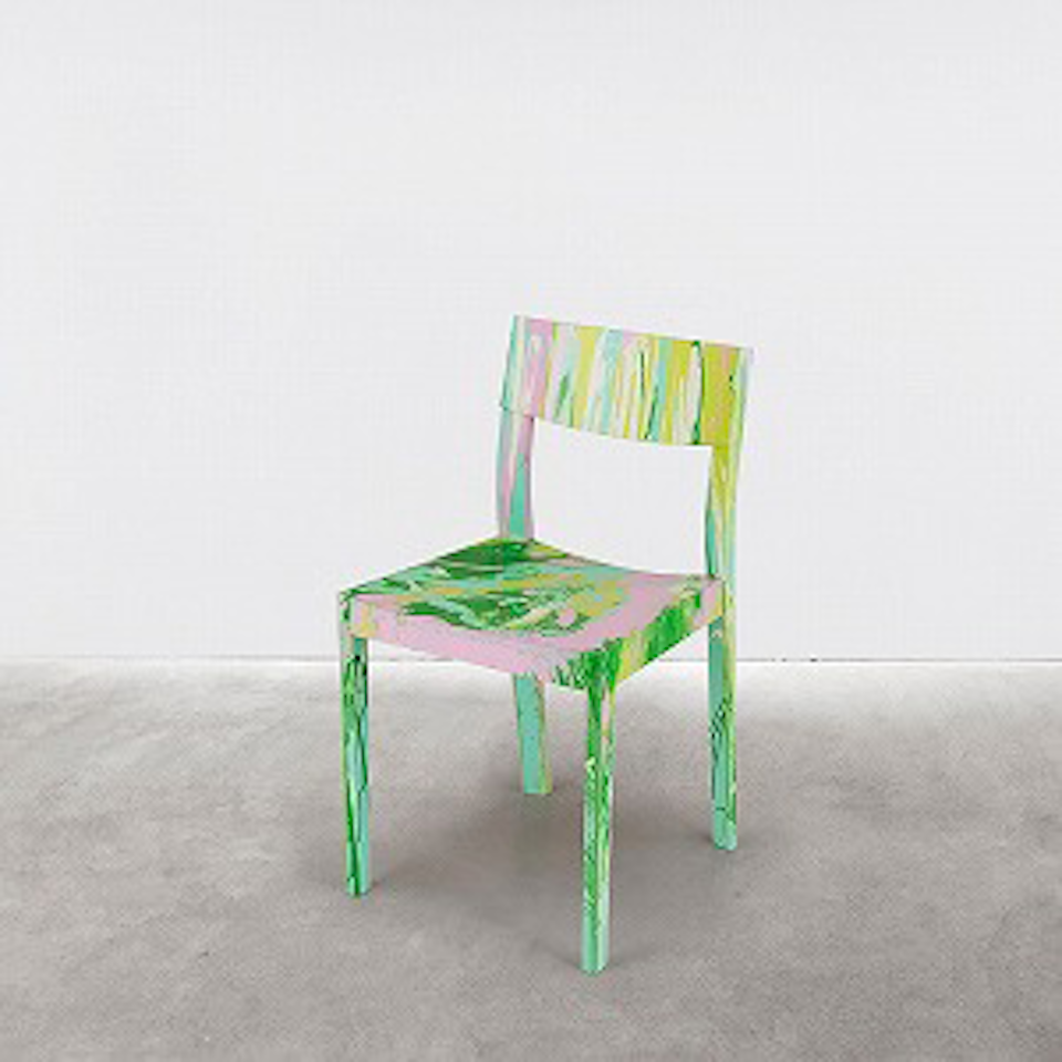 Coloured Spin Chair by Damien Hirst