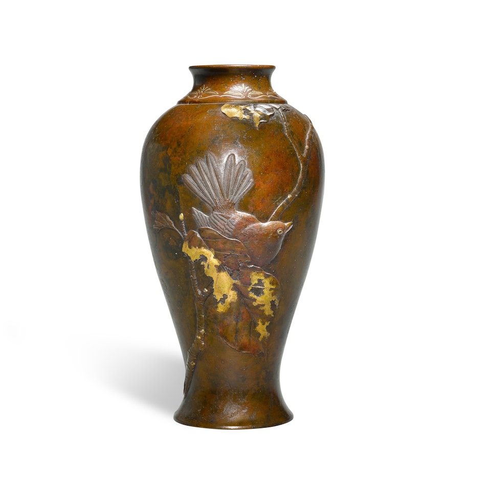 A BRONZE VASE by Anonymous