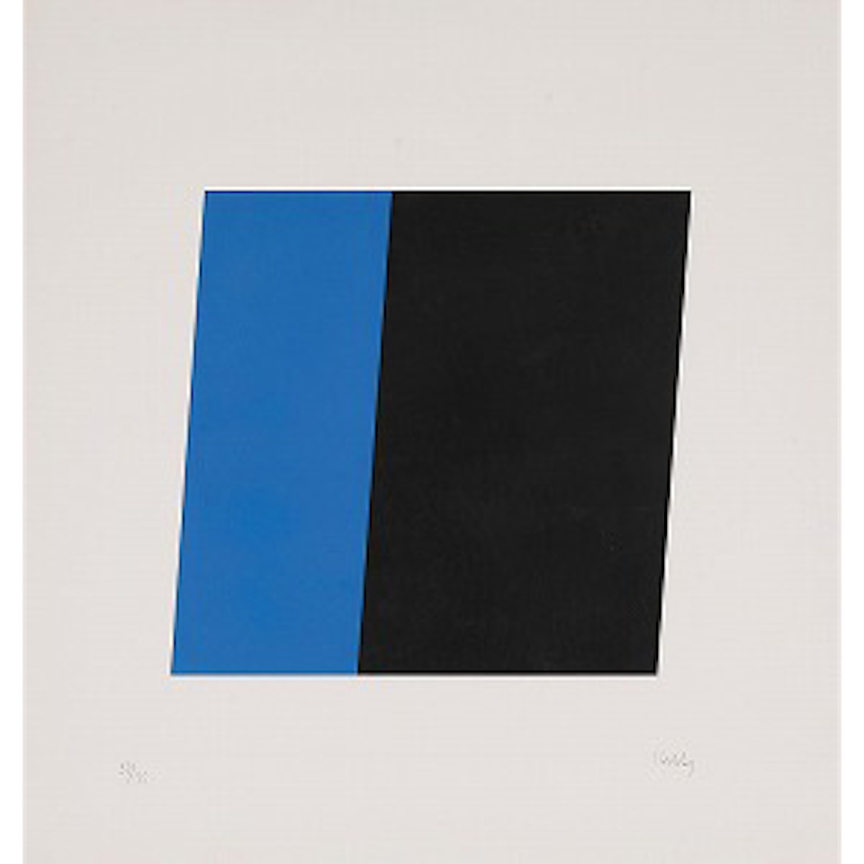 Blue/Black by Ellsworth Kelly