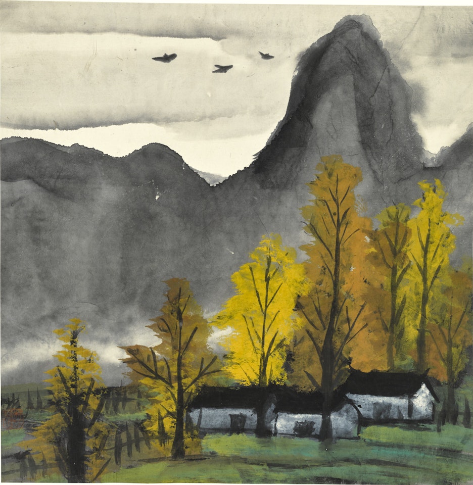 AUTUMN SCENERY  by Lin Fengmian