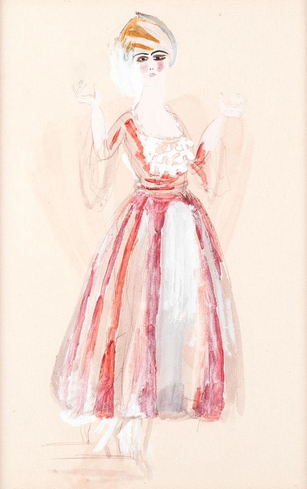 Modèle de robe pour Paul Poiret by Raoul Dufy