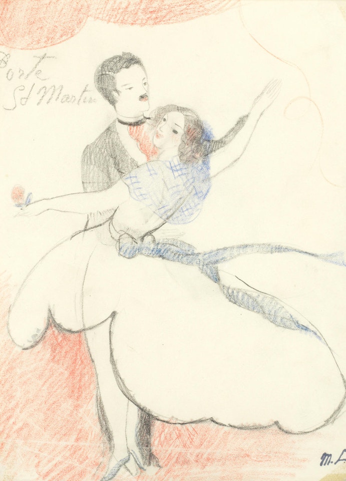 Au bal à la porte Saint Martin by Marie Laurencin