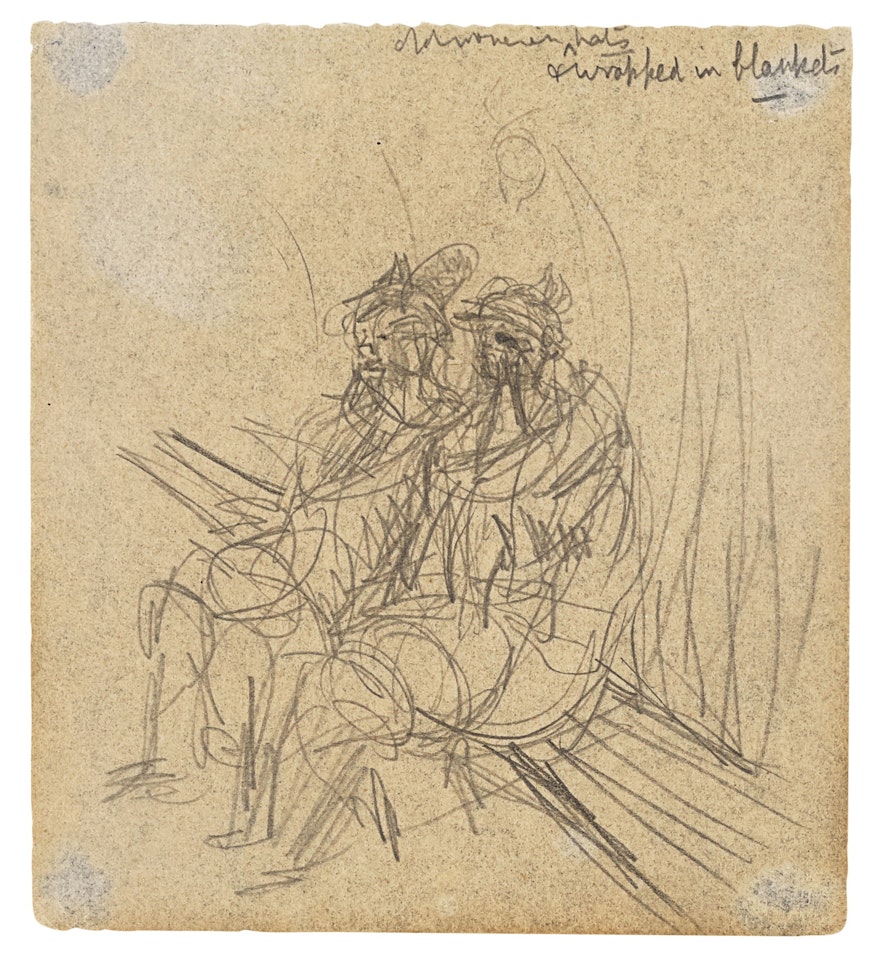 OLD WOMEN WEARING HATS by Henry Moore