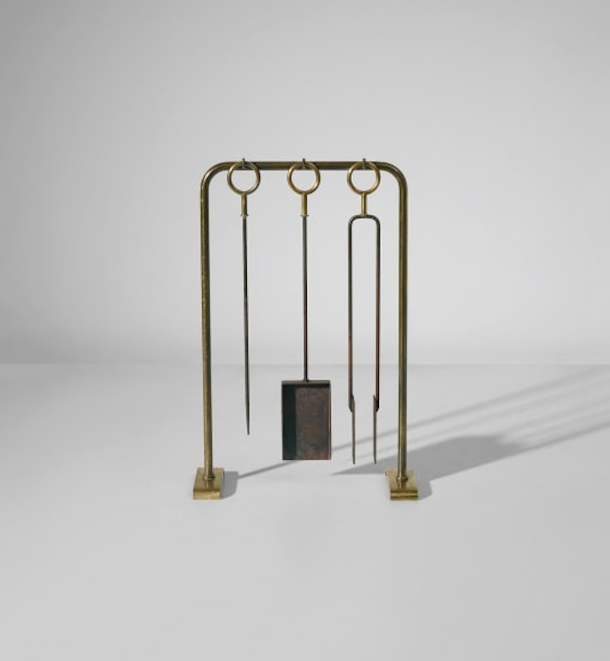 Set of fireplace tools by Gio Ponti