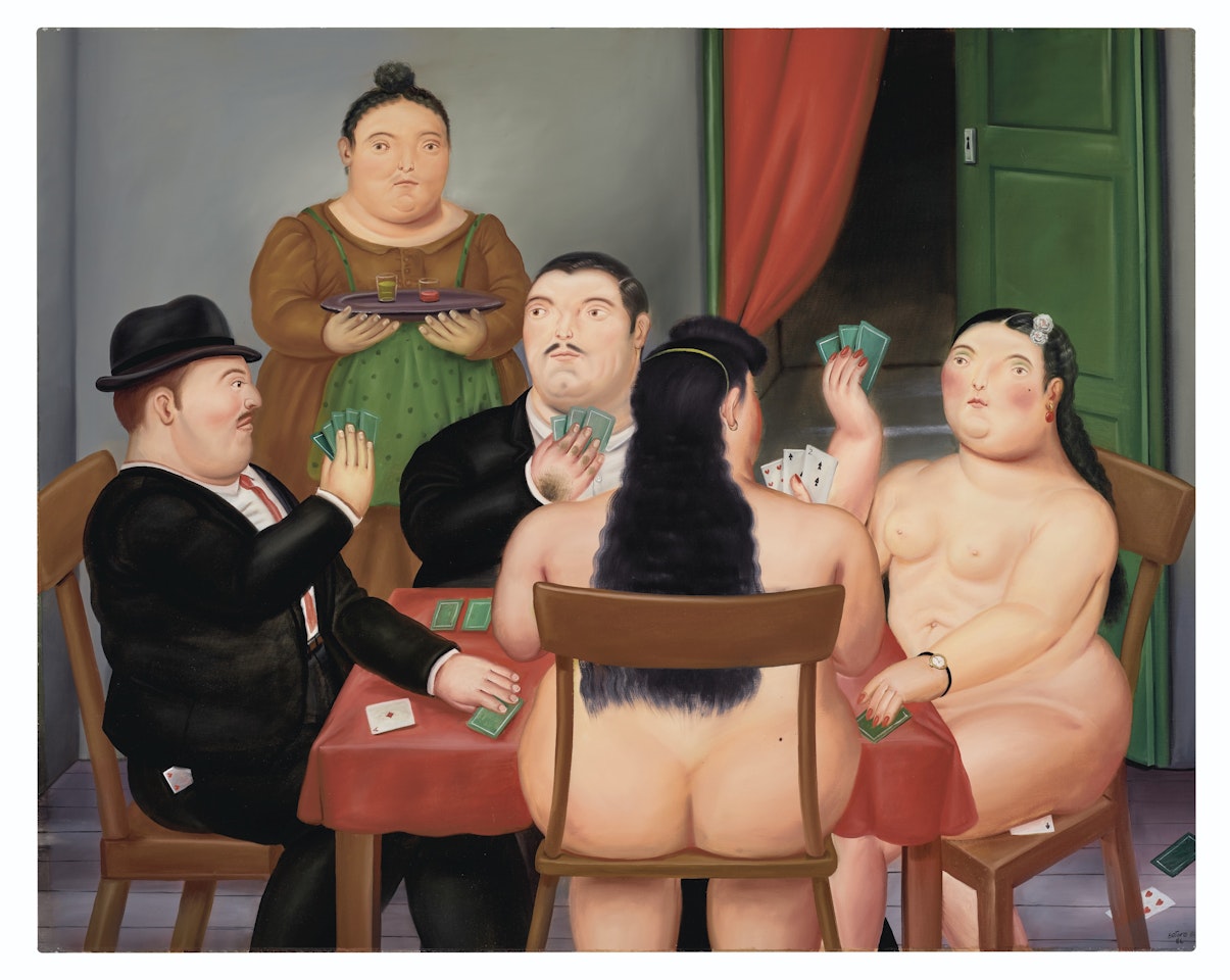 Card Players by Fernando Botero