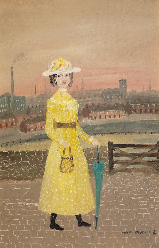 Lady in Yellow Dress by Helen Bradley