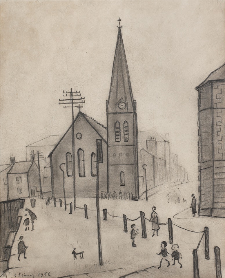 The Old Quay, Maryport by Laurence Stephen Lowry