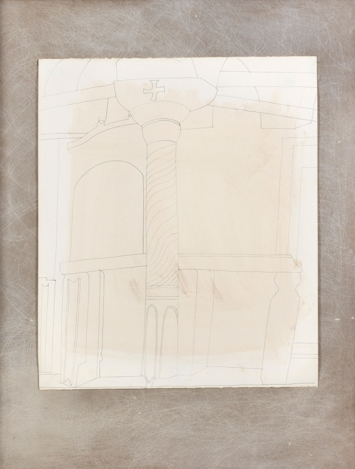 1967 (pillar in monastery at Patmos) by Ben Nicholson, O.M.