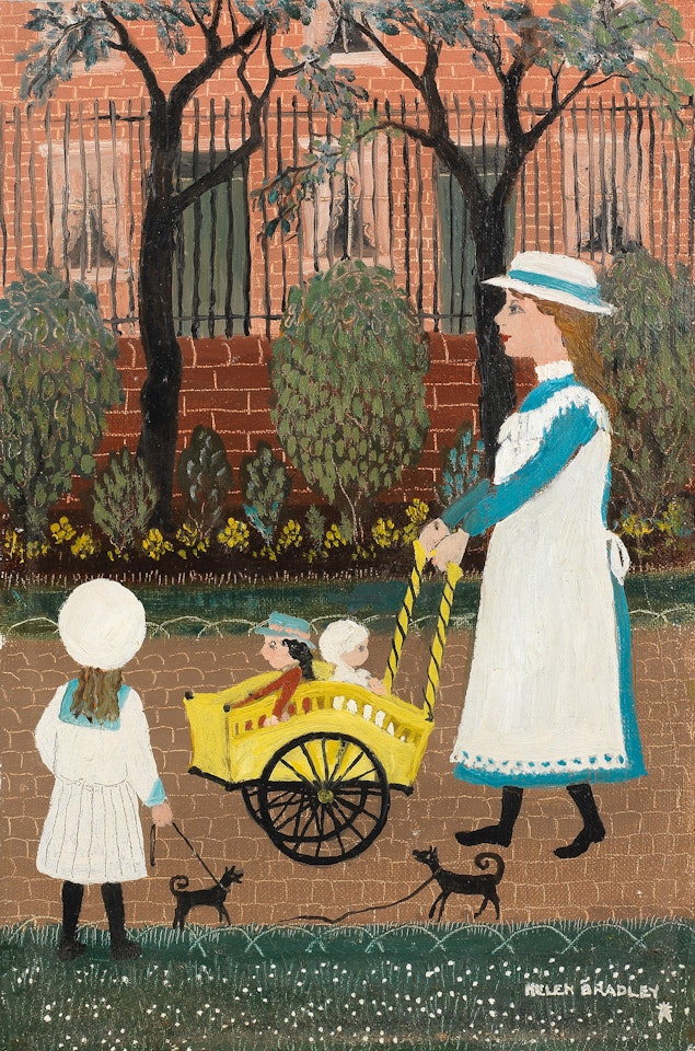 A Family Walk by Helen Bradley