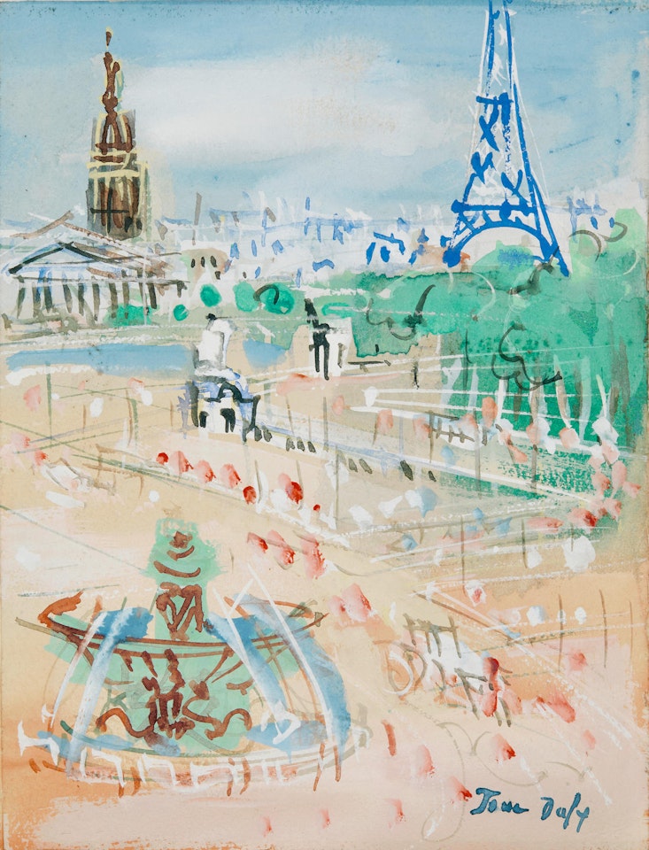 Place de la Concorde by Jean Dufy