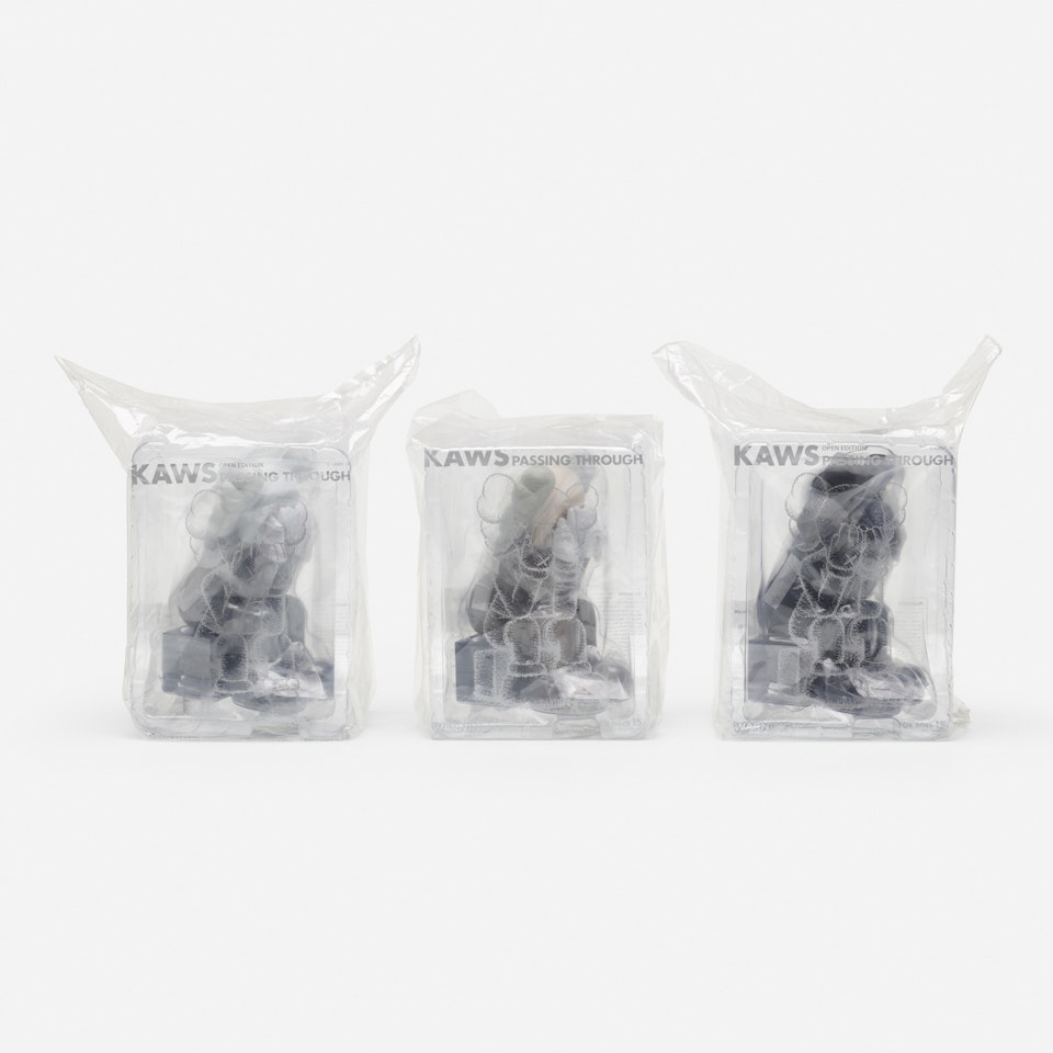Passing Through, complete set of three by Kaws