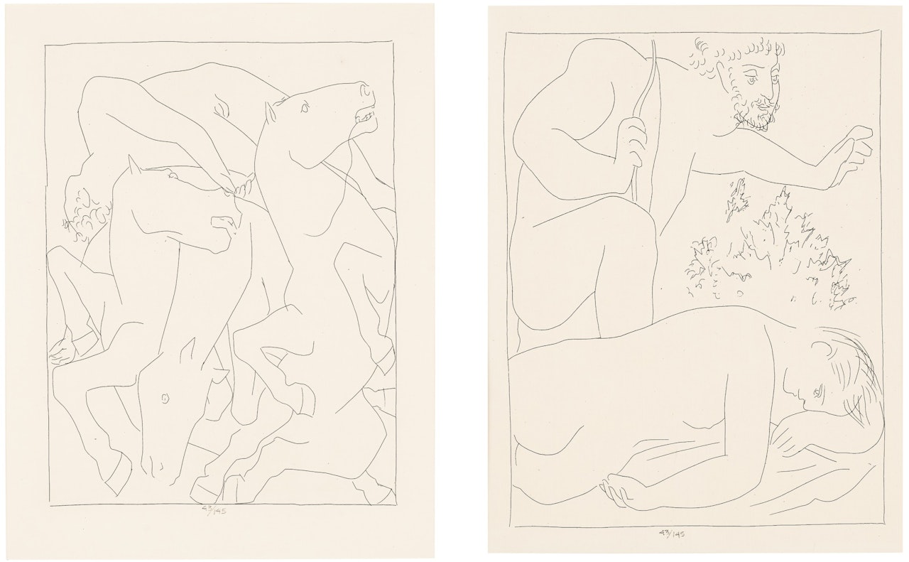 Les Métamorphoses: five plates by Pablo Picasso