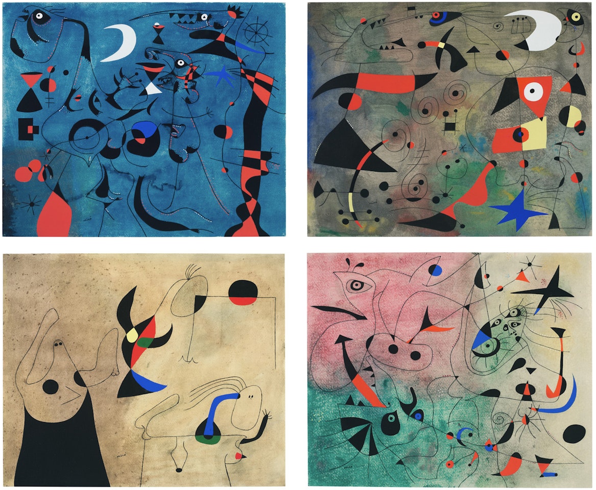 André Breton, Constellations, Pierre Matisse, New York by Joan Miró