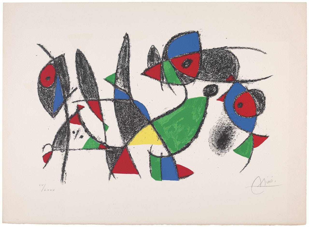 Joan Miró Lithographs II: one plate by Joan Miró