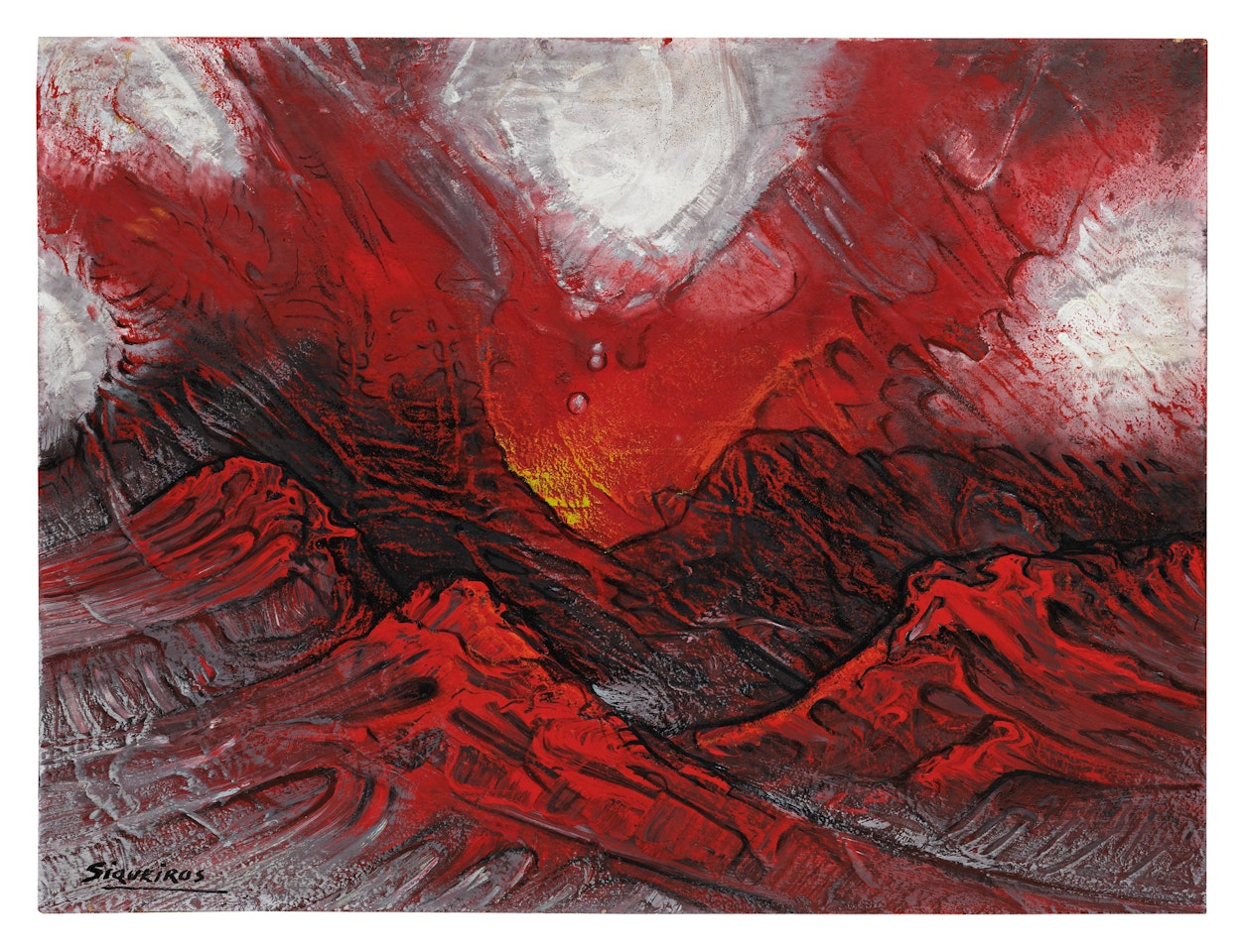 Paisaje volcánico by David Alfaro Siqueiros