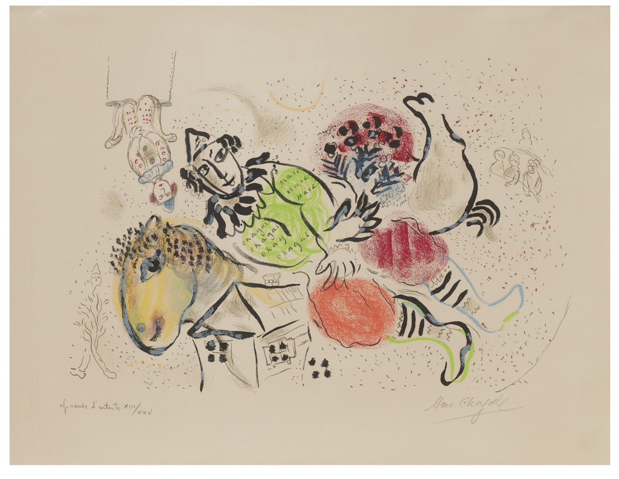 Le Cirque ambulant by Marc Chagall