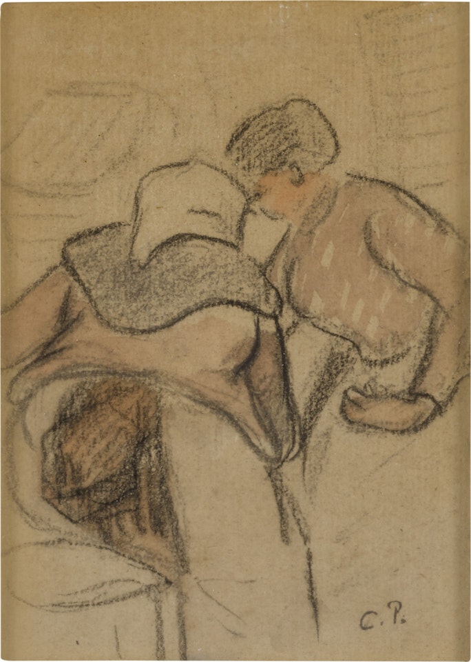 Deux paysans by Camille Pissarro
