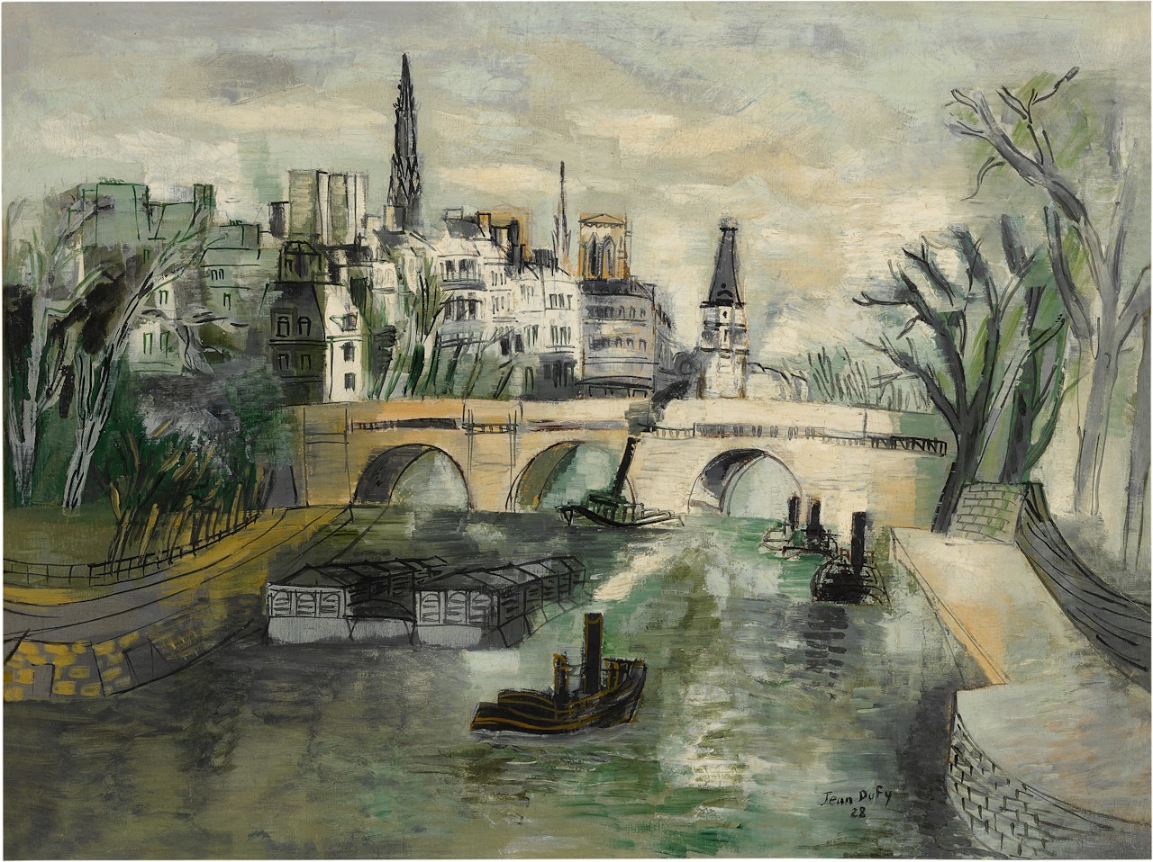 La Seine au Pont-Neuf by Jean Dufy