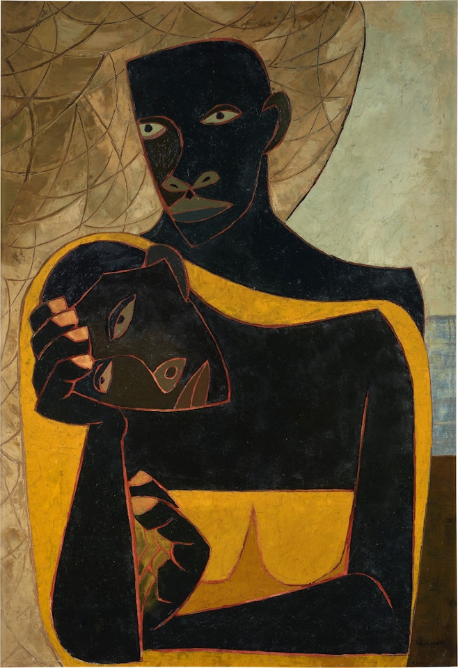 Los amantes, from the series Huaycañán  by Oswaldo Guayasamin