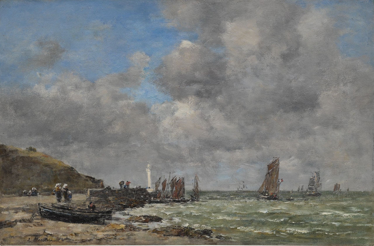 Saint-Brieuc, bords du Légué by Eugène Boudin
