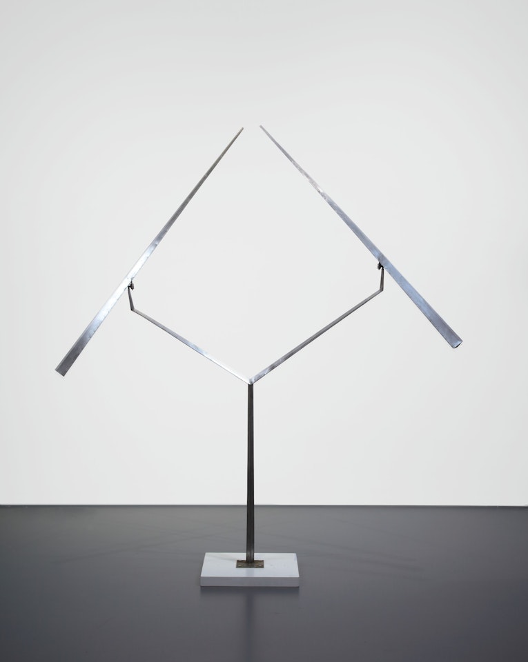 Two Lines Oblique, Conical Path by George Rickey