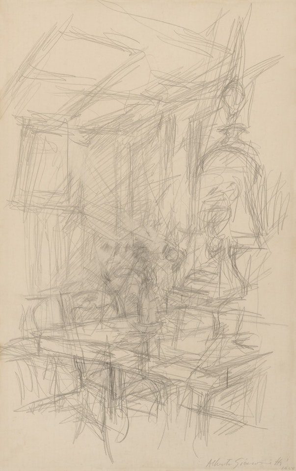 Intérieur à Stampa by Alberto Giacometti