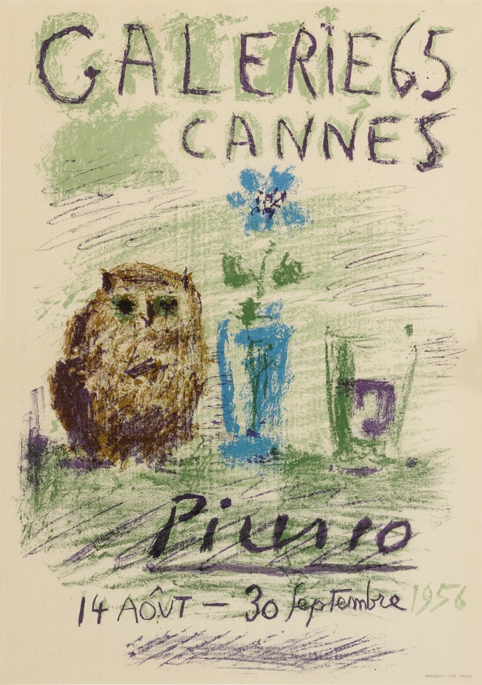 verre et fleur (B. 1272; M. 282) by Pablo Picasso