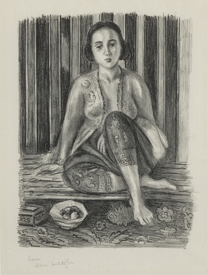 ODALISQUE À LA COUPE DE FRUITS (D. 466) by Henri Matisse