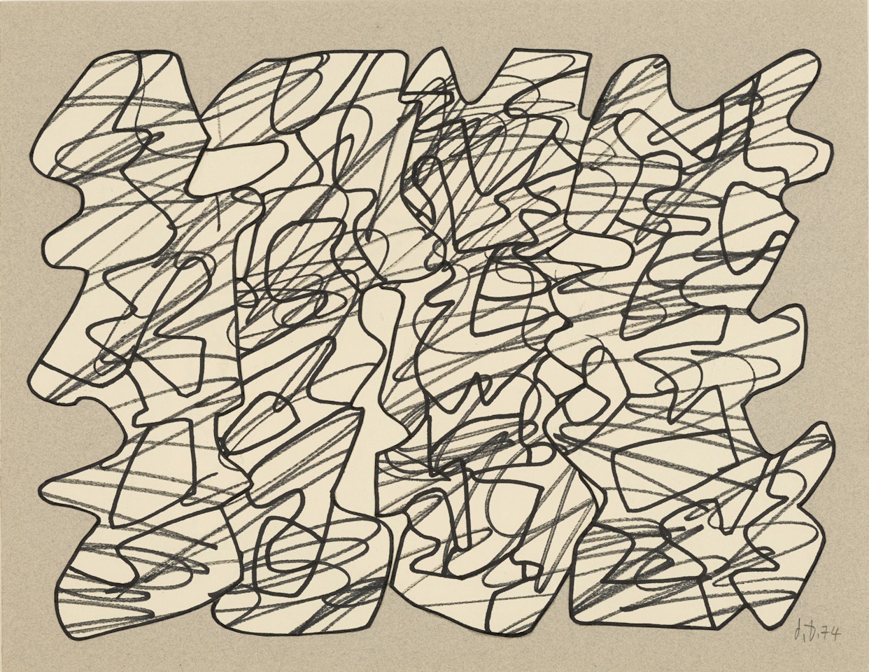 Récit XVIII by Jean Dubuffet